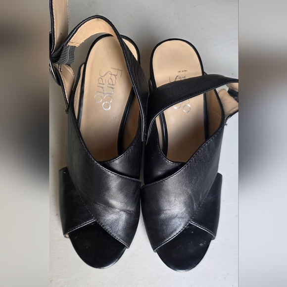Franco Sarto Black Women's Sandals - Picture 2 of 8